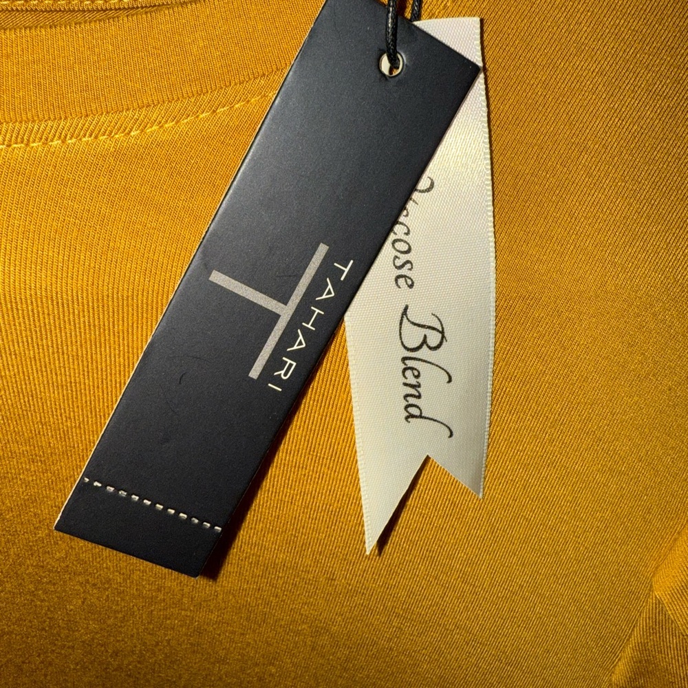 Tahari Women's Long Sleeve billowy sleeve top in honey 🍯 - Picture 5 of 6